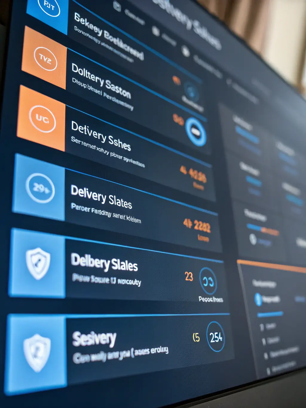 A dashboard view of ProfiCircle's order tracking feature, showing the real-time status of orders and delivery schedules.