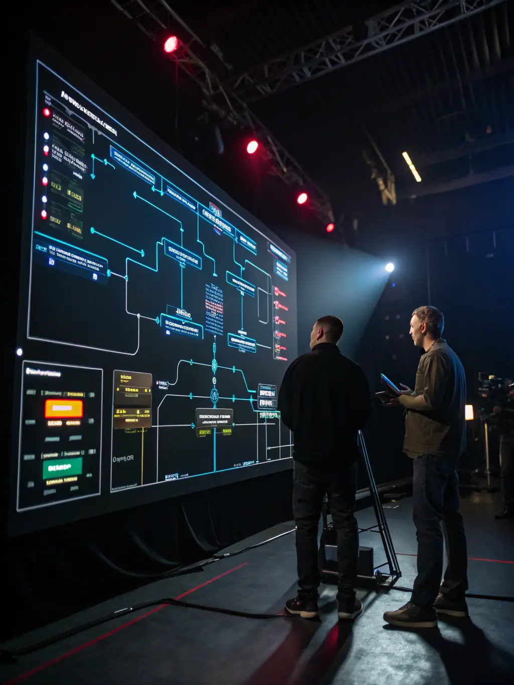 A diagram illustrating the EpsimoAI Agent Platform's API connections and automation workflows, highlighting scalability and flexible integration options.