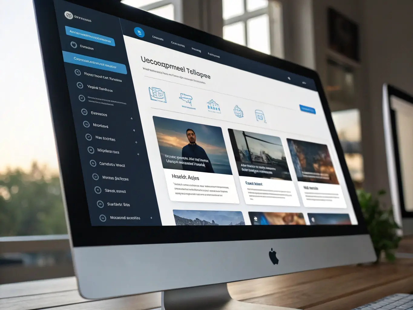 A screenshot of the ContentGenius platform interface, showcasing automated publishing features with options to schedule content across multiple channels.