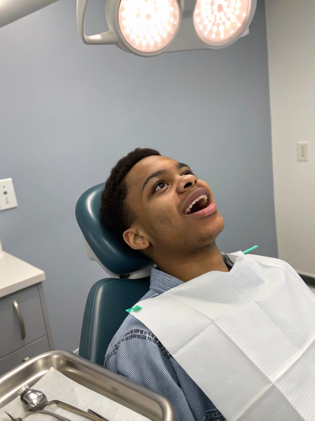 Artistic B&W portrait of a patient